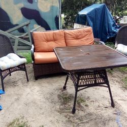 Pretend Patio Set Excellent Condition Very Clean Cushions $90 Delivery Available