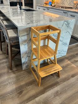 Wooden Kids Toddler Learning Tower / Kitchen Helper Stool