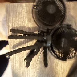 USB Stroller Fan, Portable Desk/Table Fan, Mini Rechargeable Clip On Fan,