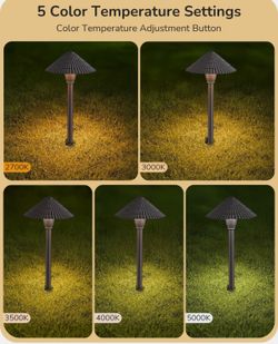 4 Pack Wired Pathway Lights - HLPL04A
