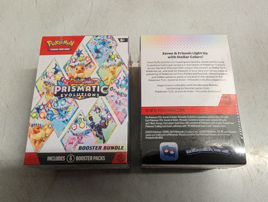 Pokemon Scarlet & Violet Prismatic Evolutions Booster Bundle