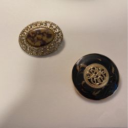 Lot of 2 Vintage Brooches 