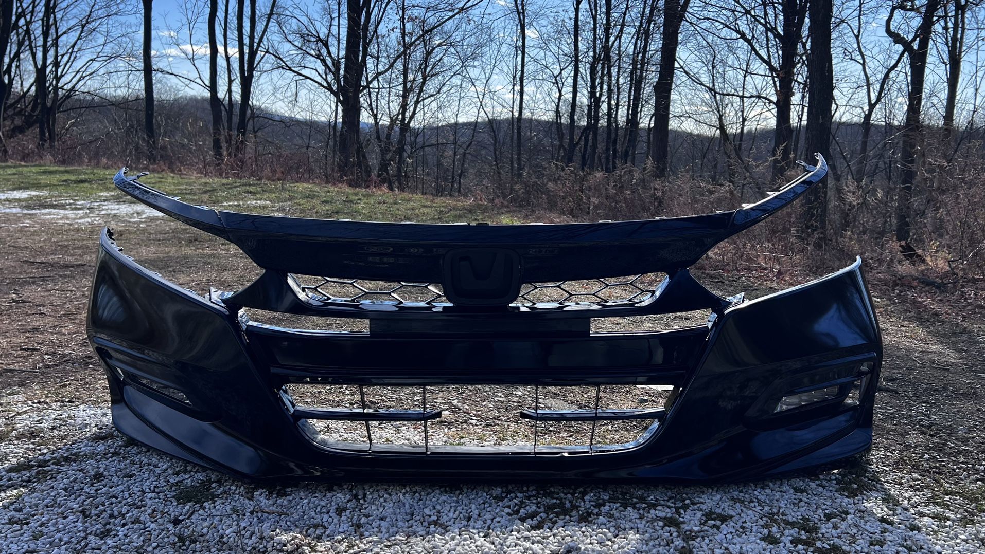 HONDA ACCORD BLACK ORIGINAL 2018 2019 2020 FRONT BUMPER