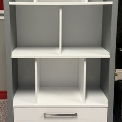 2 Book Shelves Plus Printer Cabinet