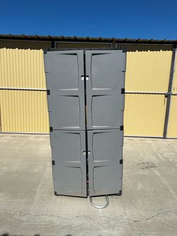 Large Plastic Storage Cabinet with Doors