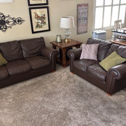 Leather Couch/Loveseat