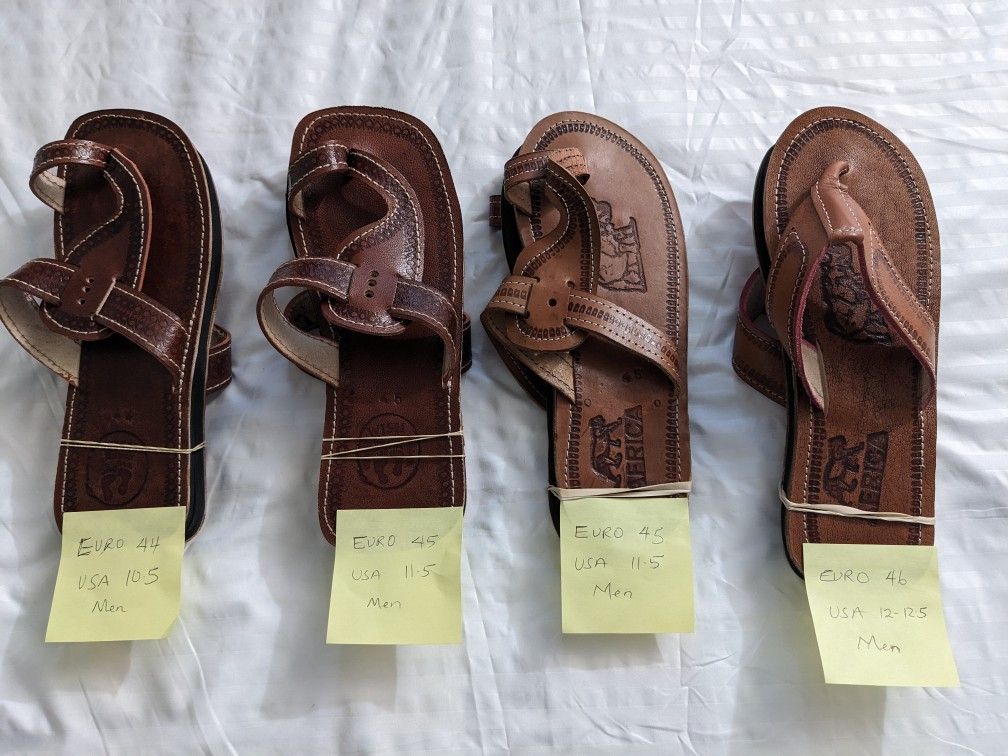 Handmade handcrafted African Maasai genuine leather shoe: flop-flop/Sandals