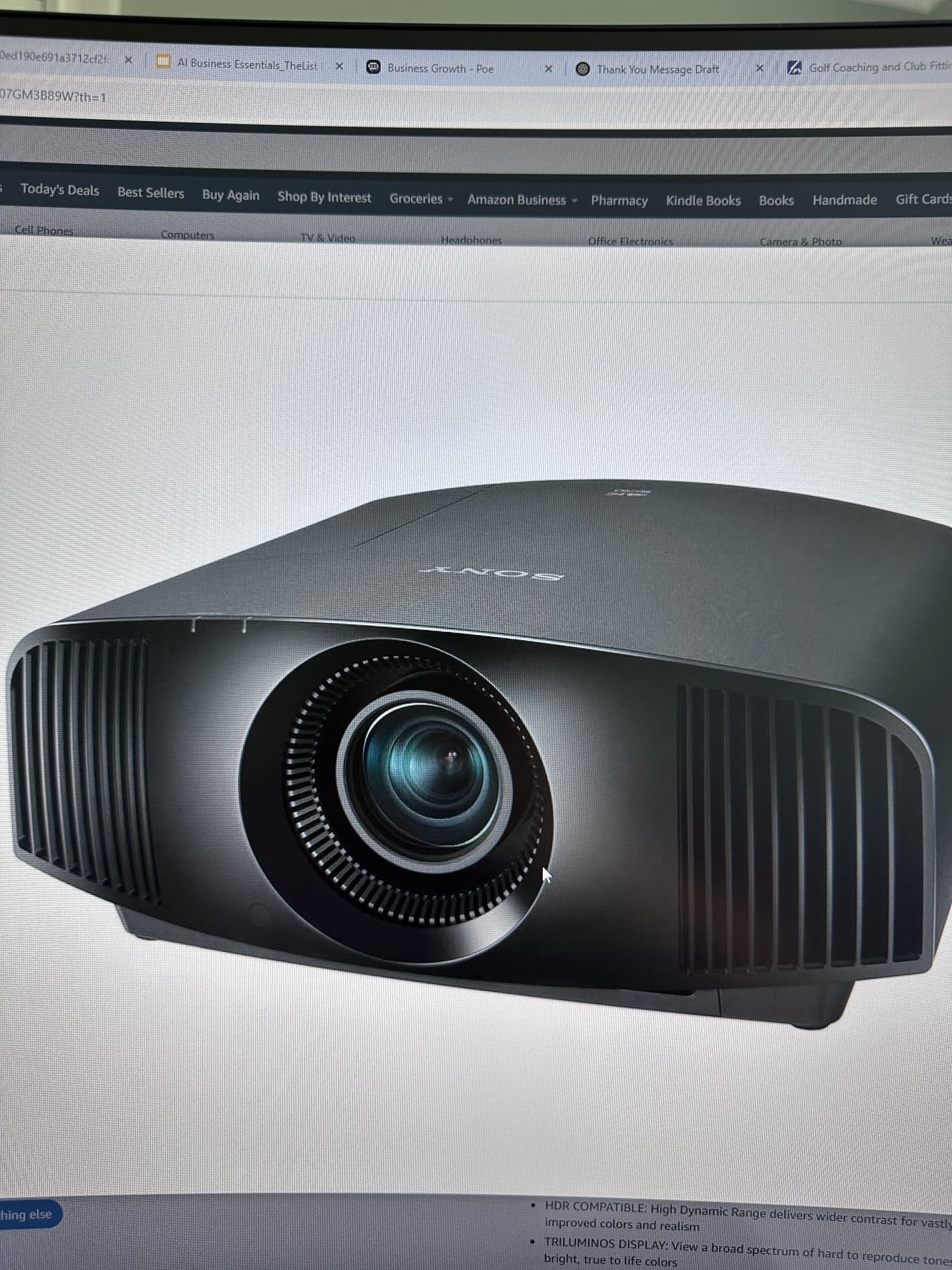  Sony Projector vpl-vw295es