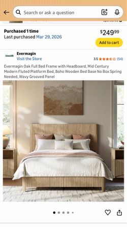 Full Size Bed and 2 Nightstands