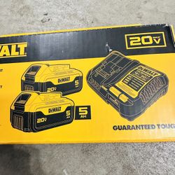 Dewalt 2 Batteries 5.0 And Charger Combo