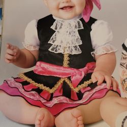 Infant Girl Pirate Halloween Costume 