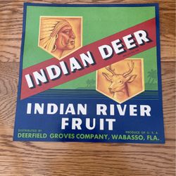 Vintage original paper crate labels