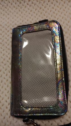 Cell phone wallet bracelet