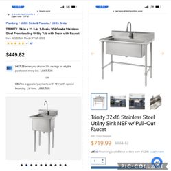 Utility  Sink New In Box