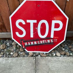 RETIRE STREET SIGN 30x30” $25