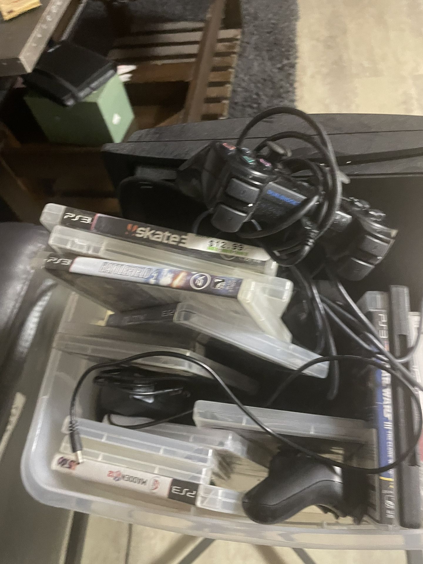 PS3 with Games & controllers
