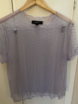 MESH LAVENDER BLOUSE ***Forever 21 -Size 2XL