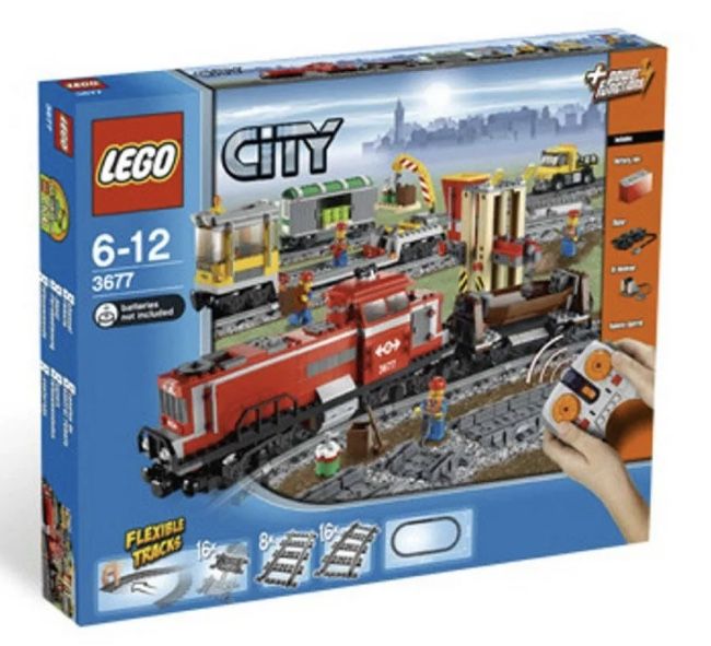 LEGO City Red Cargo Train #3677