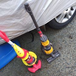 Two Little Kids Toy Vacuums