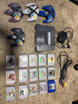 Nintendo 64 Console Bundle with Games and Controllers