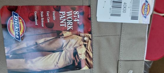 Dickies Men's 874 Work Pants 40 x 30 flat front - Khaki