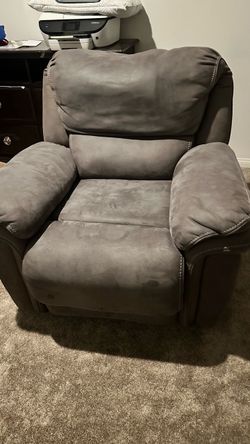 Gray Fabric Recliner Chair