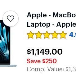 Apple MacBook Air Pro Laptop
