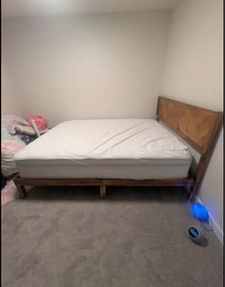 Queen Bed Frame + Mattress