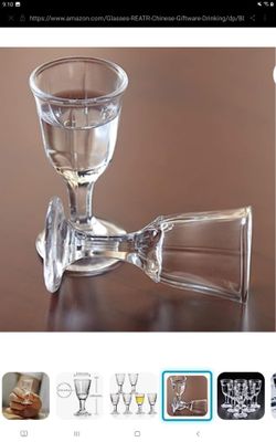 0.4oz 10ml set of 3 unique mini wine shot glasses (345) for Sale in Aurora,  IL - OfferUp