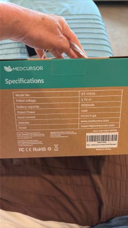 Medcursor Cordless Heated Knee Massager with Heat Therapy for Pain Relief