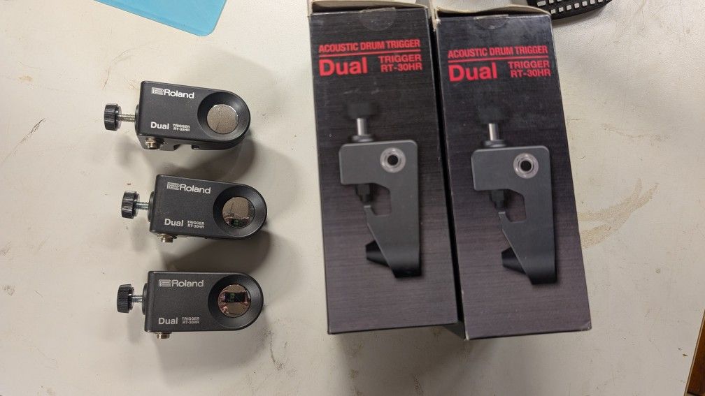 3x Roland Acoustic Drum Triggers
