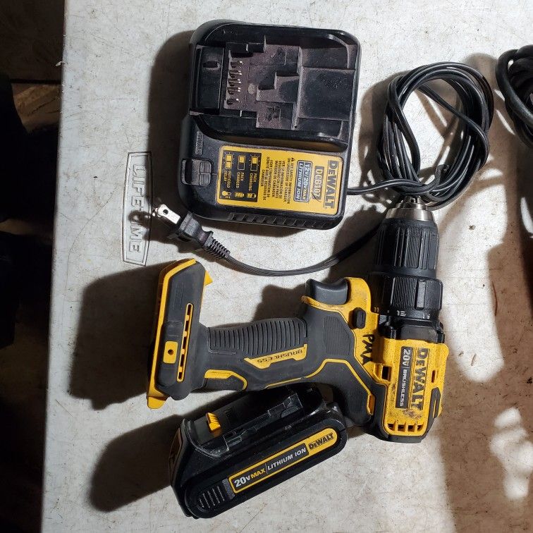 Dewalt brushless drill one battery charger prices firm big truck works great