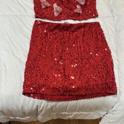 Christmas Mini Skirt. Set $20 