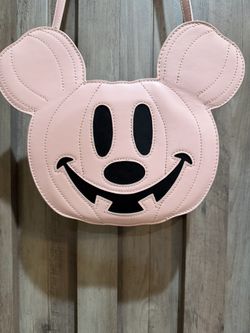 Mickey Pumpkin Crossbody Bag | Pink Halloween Purse | Cute Fall Bag