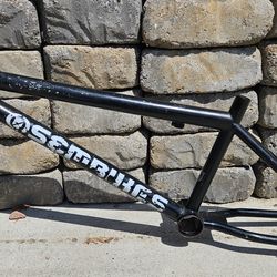 S&M dirtbike bmx and pitchfork