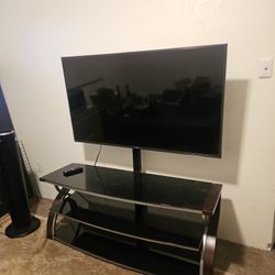 55in TV With Entertainment Center