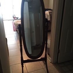 Wooden framed mirror