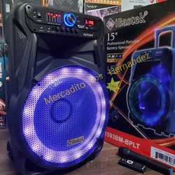 15" Bluetooth Speaker ❗️ 6800w - Nuevas en Caja. Loud Bass- Long Battery Life 