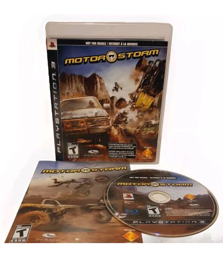 MOTORSTORM PS3 COMPLETE WITH/ MANUAL TESTED NOT FOR RESALE ~ NRMT CONDITION