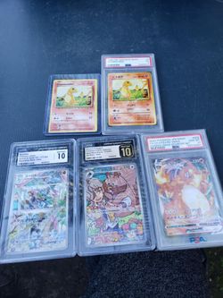 Brand New Conditions Graded Cards My Cards My Prices. They Graded some are ultra Rare some more Rare. Charizar English & Japanese $777! Or closer offe