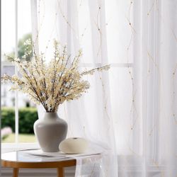 White Sheer Curtains 
