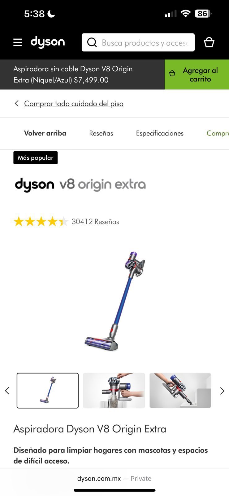 Dyson vacuum