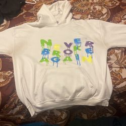 all white NBA youngboy hoodie size:Large