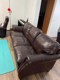 Leather couch