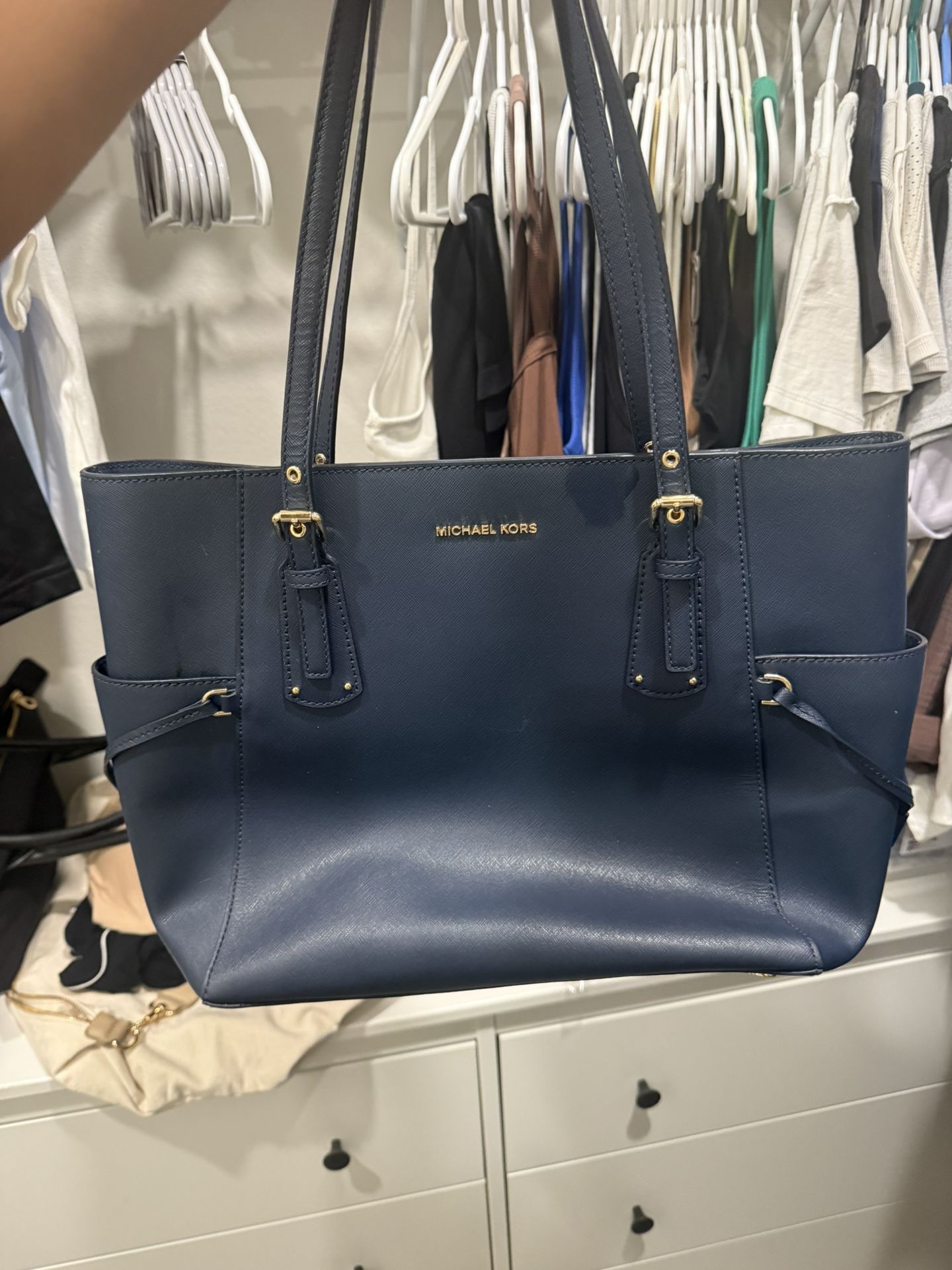 Blue Michael Kors Purse