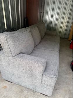 Grey sofa couch