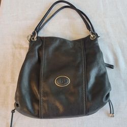 Giani Bernini Black Leather Shoulder Bag
