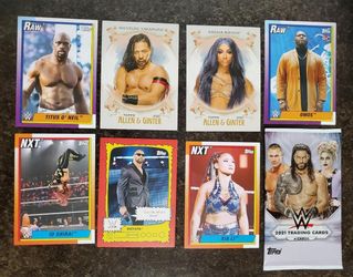 WWE Wrestling Trading Cards And Sealed Unopened Booster Pack Mint