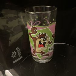 Vintage 1999 Tasmanian Devil Smucker's Jelly Mil-Looney-Um Collectible Glass