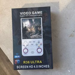 Portable game console R36 Ultra Retro, with 64G incorporated more than 20,000 games, 3000 mAh rechargeable, compatible with more than 20 simulators, L
